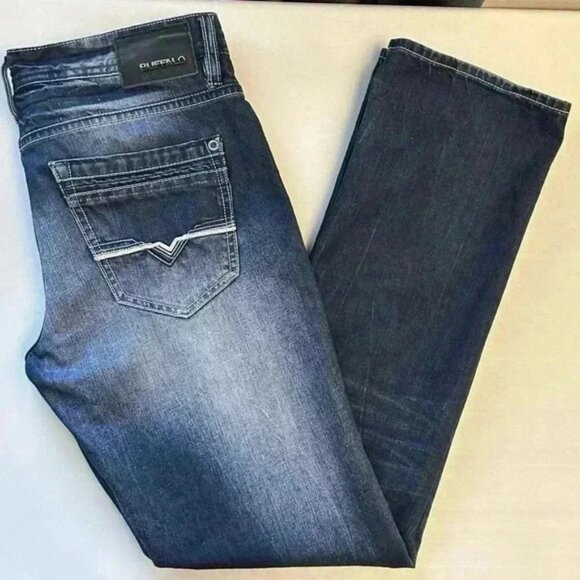 Buffalo Six Men’s Slim Straight Leg Jeans Blue Size 30 - Picture 13 of 13